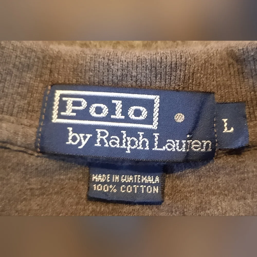 Polo by Ralph Lauren Men's Shirt Large Gray Polo Preppy Cotton Athleisure Golf